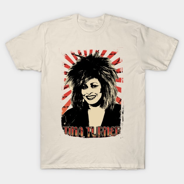 Tina Turner  Retro Vintage Aesthetic T-Shirt by Ihkwan Art